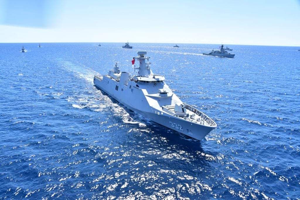 Frigat KRI I Gusti Ngurah Rai semasa menyertai Latihan Armada Jaya XLI TA 2023 di Laut Jawa.
