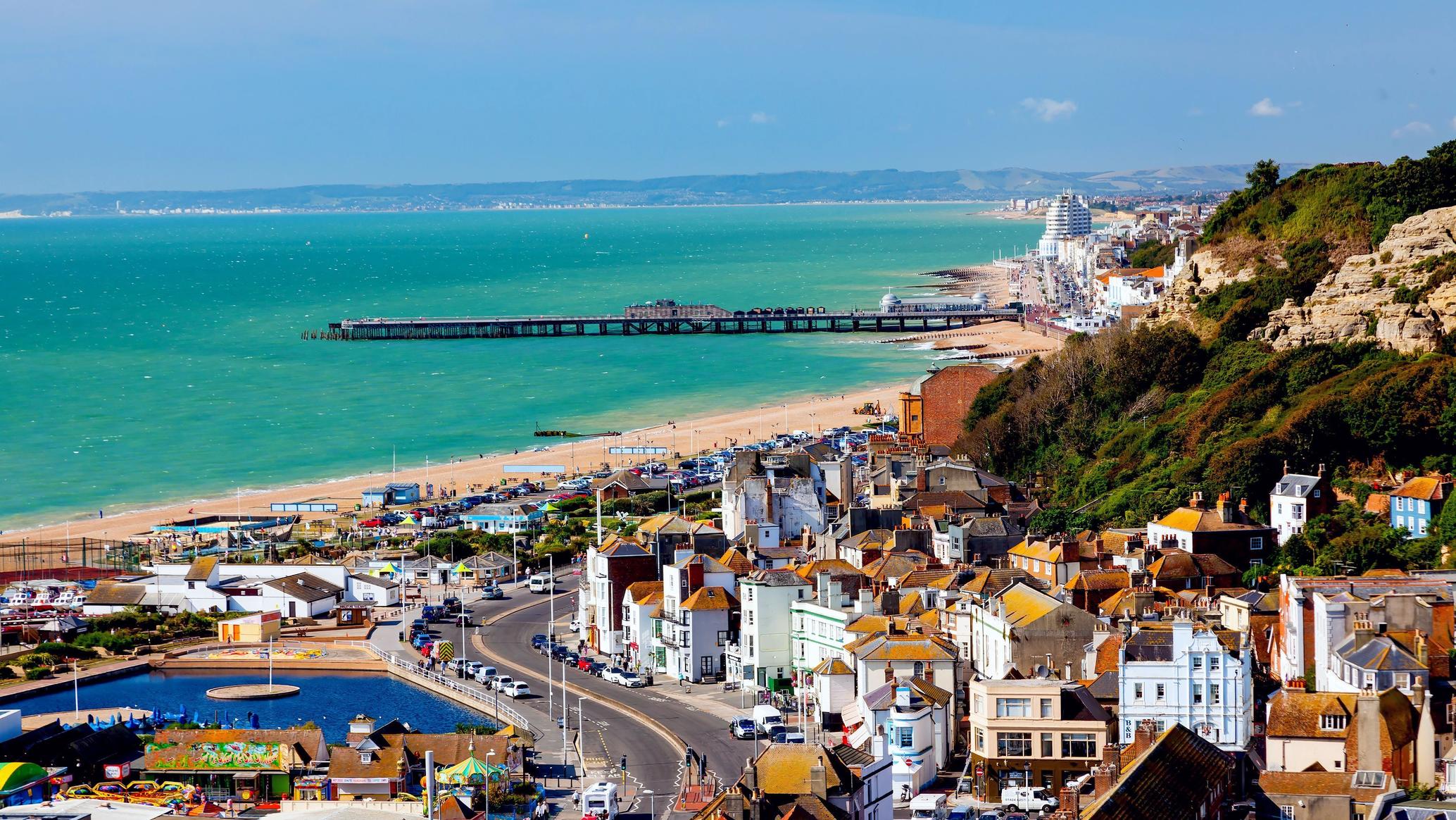 Pemandangan di Hastings