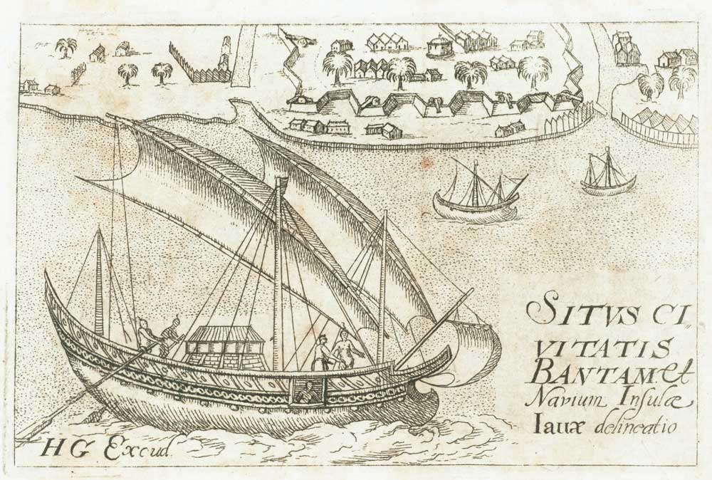 Jong jawa bertiang tiga di Banten, 1610.