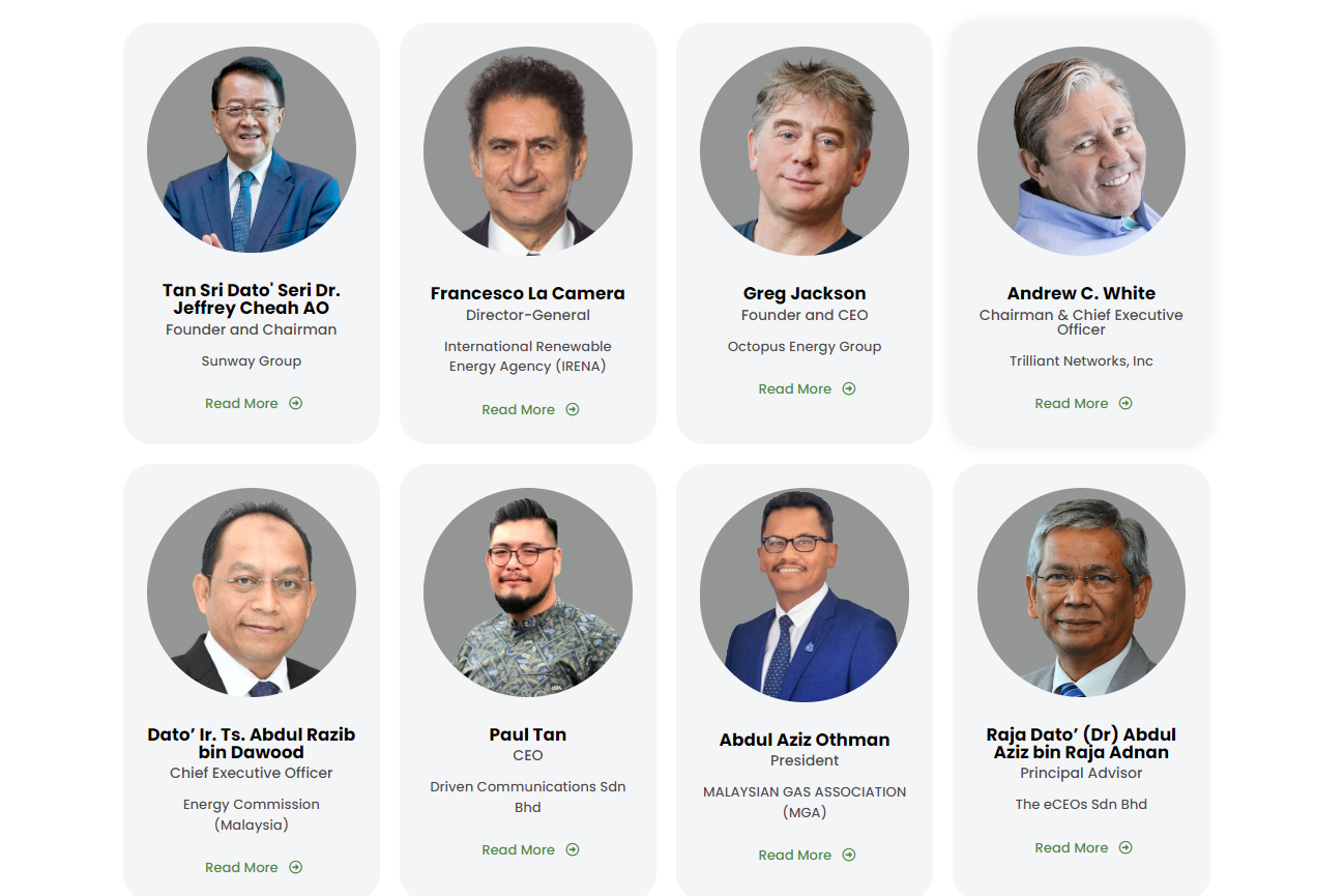 Antara barisan penceramah di Persidangan Peralihan Tenaga 2023