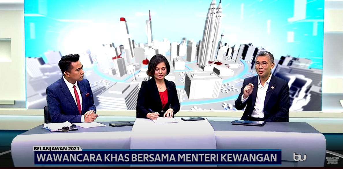 Zafrul Tengku Abdul Aziz dalam Wawancara Khas, Buletin Utama TV3 malam tadi.