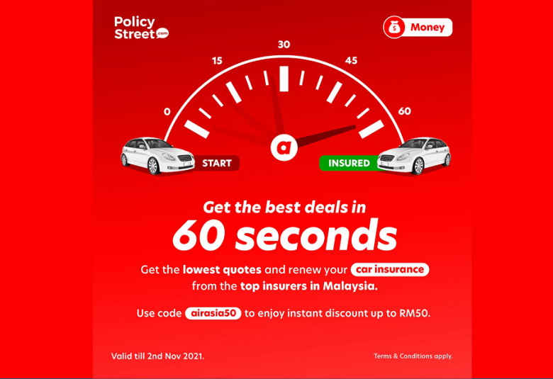  airasia money tawar insurans kereta digital