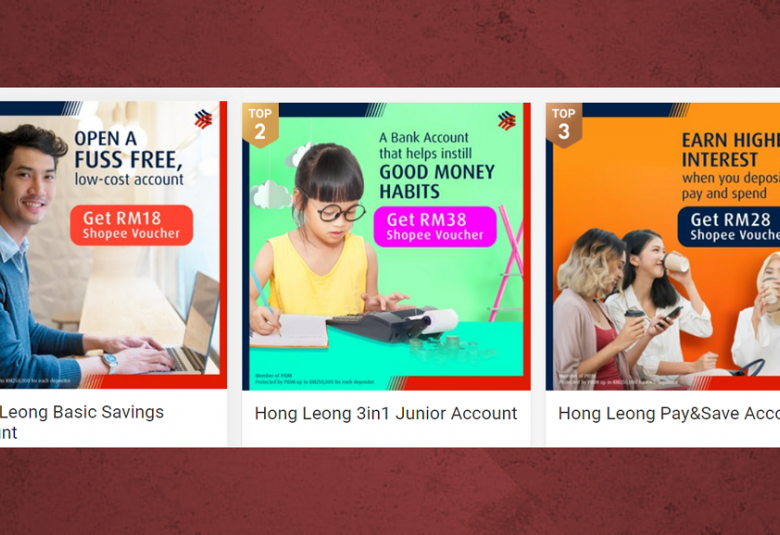 Hong Leong Bank kini di Shopee Mall