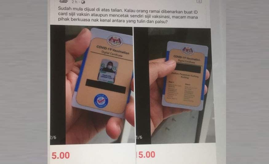 jual sijil vaksinasi