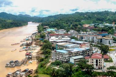 Kapit is a town connected by the river from Sibu in Sarawak.